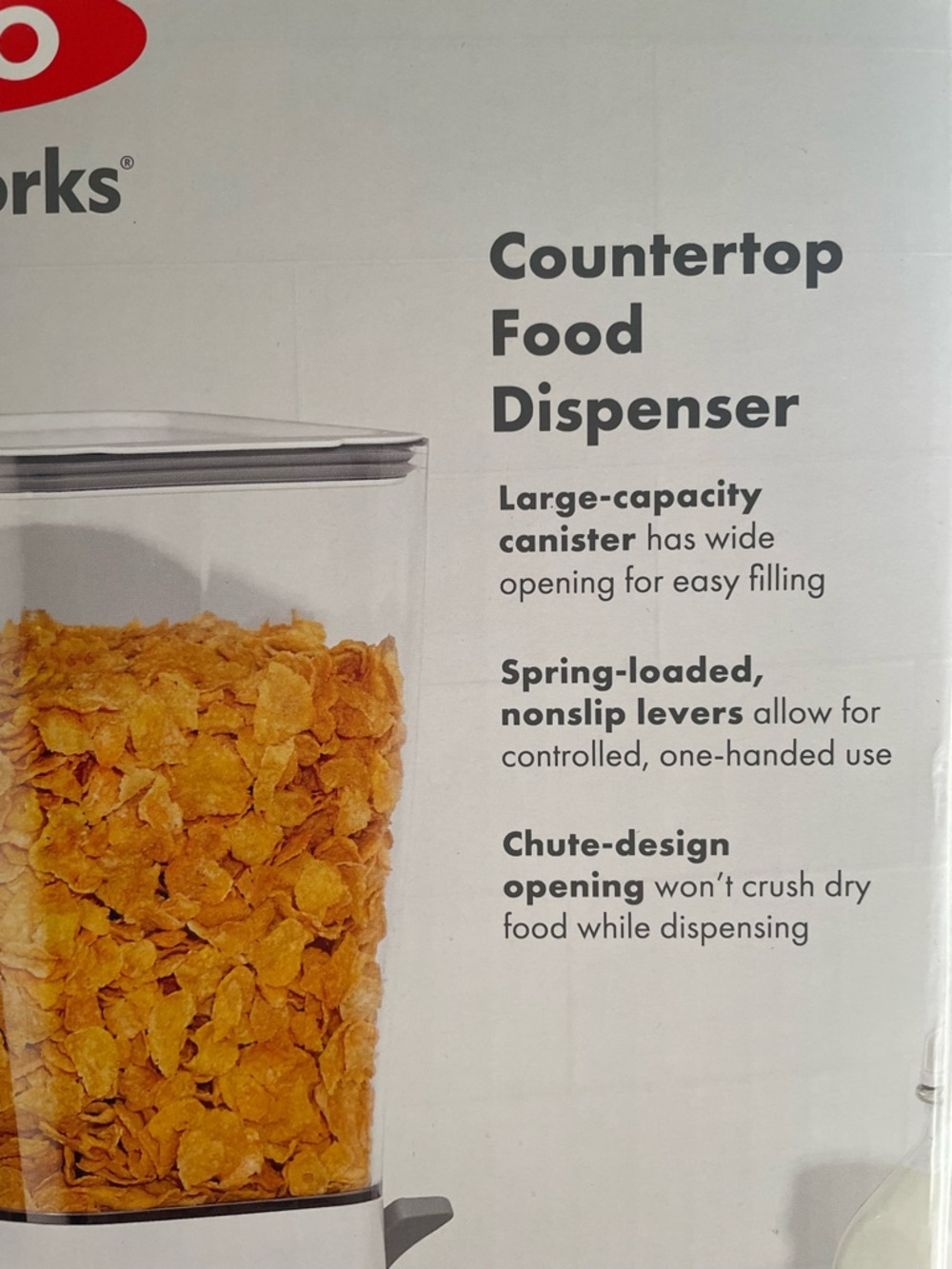 OXO SoftWorks Clear Food Dispenser with White Base *NEW* - Picture 6 of 7
